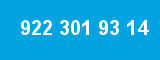 922 301 93 14 922 301 93 14